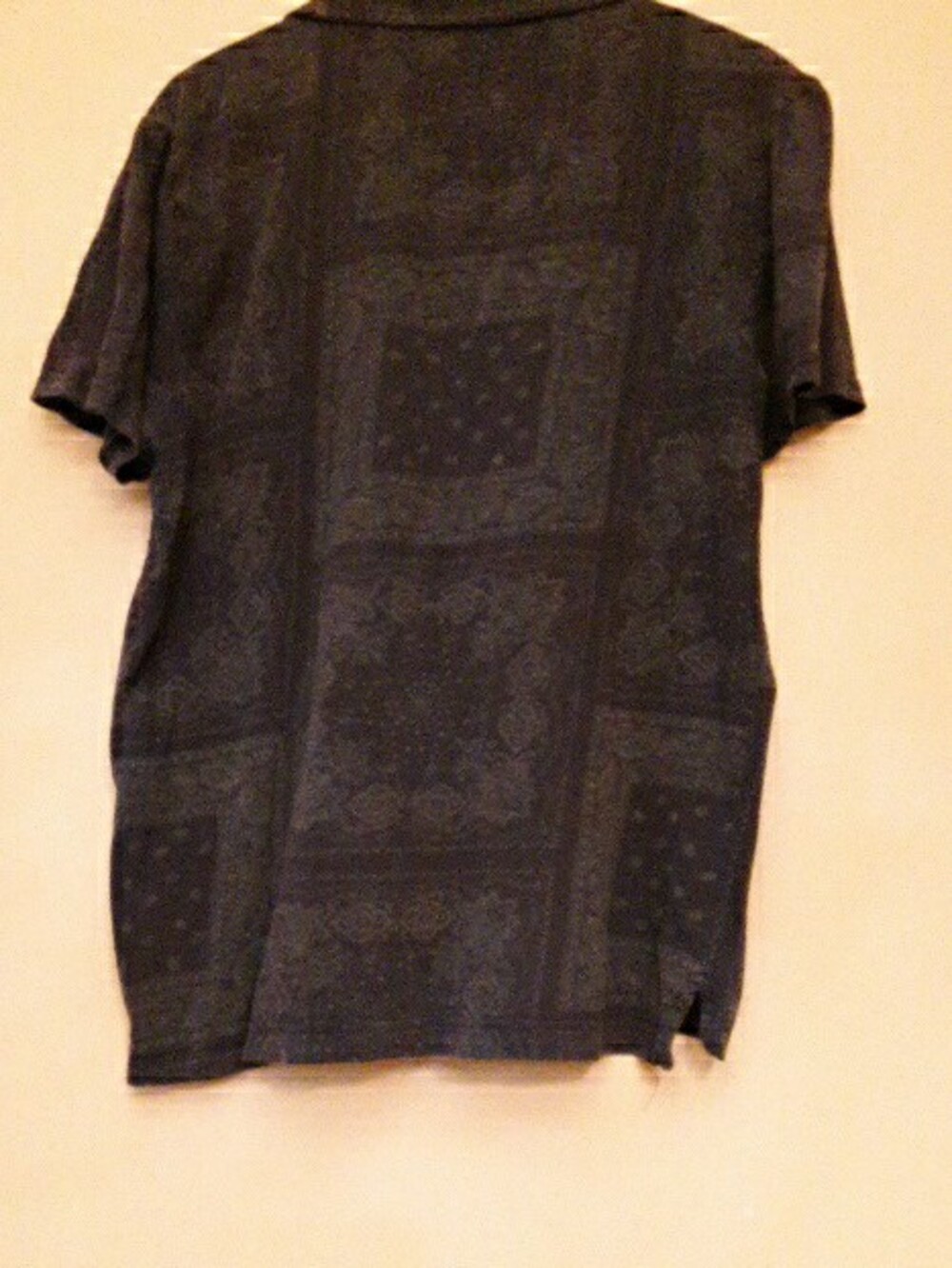 Men's Sonoma Blue And Gray Print Polo, Sz M - Picture 6 of 6